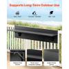 imageVEVOR Balcony Hanging Table 315 x 12 inch Folding Balcony Railing Table Outdoor Bar Table 50 lbs Loading Fit Railing from 1quot to 43quot Serving for Patio ampamp Deck315 x 12 inch