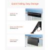 imageVEVOR Balcony Hanging Table 315 x 12 inch Folding Balcony Railing Table Outdoor Bar Table 50 lbs Loading Fit Railing from 1quot to 43quot Serving for Patio ampamp Deck59 x 12 inch