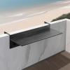 imageVEVOR Balcony Hanging Table 315 x 12 inch Folding Balcony Railing Table Outdoor Bar Table 50 lbs Loading Fit Railing from 1quot to 43quot Serving for Patio ampamp Deck315 x 12 inch