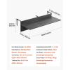 imageVEVOR Balcony Hanging Table 315 x 12 inch Folding Balcony Railing Table Outdoor Bar Table 50 lbs Loading Fit Railing from 1quot to 43quot Serving for Patio ampamp Deck48 x 12 inch