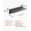imageVEVOR Balcony Hanging Table 315 x 12 inch Folding Balcony Railing Table Outdoor Bar Table 50 lbs Loading Fit Railing from 1quot to 43quot Serving for Patio ampamp Deck315 x 12 inch