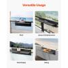 imageVEVOR Balcony Hanging Table 315 x 12 inch Folding Balcony Railing Table Outdoor Bar Table 50 lbs Loading Fit Railing from 1quot to 43quot Serving for Patio ampamp Deck315 x 12 inch