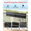 imageVEVOR Balcony Hanging Table 315 x 12 inch Folding Balcony Railing Table Outdoor Bar Table 50 lbs Loading Fit Railing from 1quot to 43quot Serving for Patio ampamp Deck48 x 12 inch