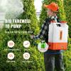 imageVEVOR Battery Powered Backpack Sprayer 32 Gal Powerful Electric Backpack Sprayer 2 Retractable Wands ampamp 5 Nozzles Adjustable 090 PSI 2 Hour Runtime Portable Weed Sprayers for Yard Garden Lawn4 Gal Sprayer with Wheels