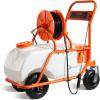 imageVEVOR Battery Powered Backpack Sprayer 32 Gal Powerful Electric Backpack Sprayer 2 Retractable Wands ampamp 5 Nozzles Adjustable 090 PSI 2 Hour Runtime Portable Weed Sprayers for Yard Garden Lawn15 Gal Sprayer with Wheels