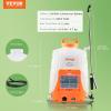 imageVEVOR Battery Powered Backpack Sprayer 32 Gal Powerful Electric Backpack Sprayer 2 Retractable Wands ampamp 5 Nozzles Adjustable 090 PSI 2 Hour Runtime Portable Weed Sprayers for Yard Garden Lawn4 Gal Backpack Sprayer
