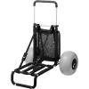 imageVEVOR Beach Dolly with Big Wheels for Sand 299quot x 154quot Cargo Deck w 12quot Balloon Wheels 165LBS Loading Capacity Folding Sand Cart ampamp 27quot to 447quot Adjustable Height Heavy Duty Cart for Beach30 x 15 Cargo Deck  12 Balloon Wheels