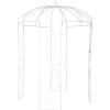 imageVEVOR Birdcage Shape Garden Arch 9 High x 66 Wide Heavy Duty Wrought Iron Arbor Wedding Trellis for Climbing Vines in Outdoor Garden Lawn Backyard Patio BlackWhite