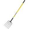imageVEVOR Broad Fork 5Tine Pitchfork with Dual Fiberglass Handles Heavy Duty Garden Fork Ergonomic UShaped Design Broadfork Hand Tiller Gardening Tool for Composting Transplanting Aeration5Tine