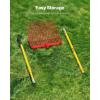 imageVEVOR Broad Fork 5Tine Pitchfork with Dual Fiberglass Handles Heavy Duty Garden Fork Ergonomic UShaped Design Broadfork Hand Tiller Gardening Tool for Composting Transplanting Aeration18Tine
