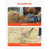 imageVEVOR Broad Fork 5Tine Pitchfork with Dual Fiberglass Handles Heavy Duty Garden Fork Ergonomic UShaped Design Broadfork Hand Tiller Gardening Tool for Composting Transplanting Aeration5Tine