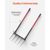 imageVEVOR Broad Fork 5Tine Pitchfork with Dual Fiberglass Handles Heavy Duty Garden Fork Ergonomic UShaped Design Broadfork Hand Tiller Gardening Tool for Composting Transplanting Aeration5TineU