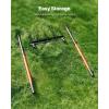 imageVEVOR Broad Fork 5Tine Pitchfork with Dual Fiberglass Handles Heavy Duty Garden Fork Ergonomic UShaped Design Broadfork Hand Tiller Gardening Tool for Composting Transplanting Aeration5TineU