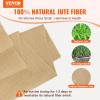 imageVEVOR Burlap Fabric Roll 14 x 30 ft High Density Natural Jute Fiber Material for Outdoor Plant Care Tree Wrap Roll Decor DIY Crafts Wedding Garden Weed Barrier Plants ampamp Trees Winter Covering40 inch x 300 ft