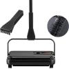 imageVEVOR Carpet Sweeper Manual Floor Sweeper with 300 ml Dustbin Capacity Easy to Empty for Home Office Carpets Pet Hair Dust BlackBlack