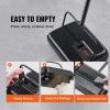 imageVEVOR Carpet Sweeper Manual Floor Sweeper with 300 ml Dustbin Capacity Easy to Empty for Home Office Carpets Pet Hair Dust BlackBlack