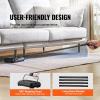 imageVEVOR Carpet Sweeper Manual Floor Sweeper with 300 ml Dustbin Capacity Easy to Empty for Home Office Carpets Pet Hair Dust BlackBlack