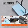 imageVEVOR Carpet Sweeper Manual Floor Sweeper with 300 ml Dustbin Capacity Easy to Empty for Home Office Carpets Pet Hair Dust BlackBlue