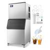 imageVEVOR Commercial Ice Maker Storage Bin 300 LBS Capacity IceBin Commercial Ice Storage Bin with Adjustable AntiSlip Rubber Feet Suitable for Restaurant Hotel and Beverage ShopsWhole Machine