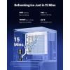 imageVEVOR Commercial Ice Maker Storage Bin 300 LBS Capacity IceBin Commercial Ice Storage Bin with Adjustable AntiSlip Rubber Feet Suitable for Restaurant Hotel and Beverage ShopsWhole Machine