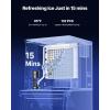 imageVEVOR Commercial Ice Maker Storage Bin 300 LBS Capacity IceBin Commercial Ice Storage Bin with Adjustable AntiSlip Rubber Feet Suitable for Restaurant Hotel and Beverage ShopsIce Maker Unit