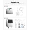 imageVEVOR Commercial Ice Maker Storage Bin 300 LBS Capacity IceBin Commercial Ice Storage Bin with Adjustable AntiSlip Rubber Feet Suitable for Restaurant Hotel and Beverage ShopsWhole Machine