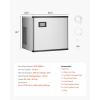 imageVEVOR Commercial Ice Maker Storage Bin 300 LBS Capacity IceBin Commercial Ice Storage Bin with Adjustable AntiSlip Rubber Feet Suitable for Restaurant Hotel and Beverage ShopsIce Maker Unit