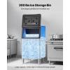 imageVEVOR Commercial Ice Maker Storage Bin 300 LBS Capacity IceBin Commercial Ice Storage Bin with Adjustable AntiSlip Rubber Feet Suitable for Restaurant Hotel and Beverage ShopsIce Storage Bin
