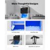 imageVEVOR Commercial Ice Maker Storage Bin 300 LBS Capacity IceBin Commercial Ice Storage Bin with Adjustable AntiSlip Rubber Feet Suitable for Restaurant Hotel and Beverage ShopsWhole Machine