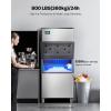 imageVEVOR Commercial Ice Maker Storage Bin 300 LBS Capacity IceBin Commercial Ice Storage Bin with Adjustable AntiSlip Rubber Feet Suitable for Restaurant Hotel and Beverage ShopsIce Maker Unit