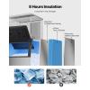 imageVEVOR Commercial Ice Maker Storage Bin 300 LBS Capacity IceBin Commercial Ice Storage Bin with Adjustable AntiSlip Rubber Feet Suitable for Restaurant Hotel and Beverage ShopsIce Storage Bin