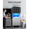 imageVEVOR Commercial Ice Maker Storage Bin 300 LBS Capacity IceBin Commercial Ice Storage Bin with Adjustable AntiSlip Rubber Feet Suitable for Restaurant Hotel and Beverage ShopsWhole Machine