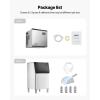 imageVEVOR Commercial Ice Maker Storage Bin 300 LBS Capacity IceBin Commercial Ice Storage Bin with Adjustable AntiSlip Rubber Feet Suitable for Restaurant Hotel and Beverage ShopsWhole Machine