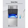 imageVEVOR Commercial Ice Maker Storage Bin 300 LBS Capacity IceBin Commercial Ice Storage Bin with Adjustable AntiSlip Rubber Feet Suitable for Restaurant Hotel and Beverage ShopsIce Storage Bin