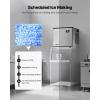 imageVEVOR Commercial Ice Maker Storage Bin 300 LBS Capacity IceBin Commercial Ice Storage Bin with Adjustable AntiSlip Rubber Feet Suitable for Restaurant Hotel and Beverage ShopsIce Maker Unit
