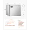 imageVEVOR Commercial Ice Maker Storage Bin 300 LBS Capacity IceBin Commercial Ice Storage Bin with Adjustable AntiSlip Rubber Feet Suitable for Restaurant Hotel and Beverage ShopsIce Maker Unit