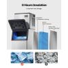 imageVEVOR Commercial Ice Maker Storage Bin 300 LBS Capacity IceBin Commercial Ice Storage Bin with Adjustable AntiSlip Rubber Feet Suitable for Restaurant Hotel and Beverage ShopsWhole Machine