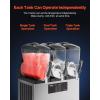 imageVEVOR Commercial Slushy Machine 12Lx3 Triple Tank Frozen Drink Machine 144 Cups Stainless Steel Margarita Smoothie Frozen Drink Maker Slushie Maker for Home Party Restaurants Cafe Bars36L