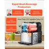 imageVEVOR Commercial Slushy Machine 12Lx3 Triple Tank Frozen Drink Machine 144 Cups Stainless Steel Margarita Smoothie Frozen Drink Maker Slushie Maker for Home Party Restaurants Cafe Bars08 Gal x 2  3 L x 2
