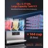 imageVEVOR Commercial Slushy Machine 12Lx3 Triple Tank Frozen Drink Machine 144 Cups Stainless Steel Margarita Smoothie Frozen Drink Maker Slushie Maker for Home Party Restaurants Cafe Bars36L