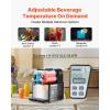 imageVEVOR Commercial Slushy Machine 12Lx3 Triple Tank Frozen Drink Machine 144 Cups Stainless Steel Margarita Smoothie Frozen Drink Maker Slushie Maker for Home Party Restaurants Cafe Bars08 Gal x 2  3 L x 2