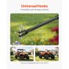 imageVEVOR Compost Spreader 244256quot Height Adjustable Handle 24quot Wide Lawn and Garden Peat Moss Roller with Side Latches Powder Coated Steel Mesh Basket for Spreading Manure Topsoil BlackBlack