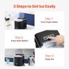 imageVEVOR Countertop Ice Maker 9 Cubes Ready in 6 Mins 26lbs in 24Hrs SelfCleaning Portable Ice Maker with Ice Scoop and Basket Ice Machine with 2 Sizes Bullet Ice for Home Kitchen Office Bar Party26lbs