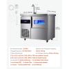 imageVEVOR Countertop Ice Maker 9 Cubes Ready in 6 Mins 26lbs in 24Hrs SelfCleaning Portable Ice Maker with Ice Scoop and Basket Ice Machine with 2 Sizes Bullet Ice for Home Kitchen Office Bar Party132 lbs24Hwith sink