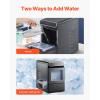 imageVEVOR Countertop Ice Maker 9 Cubes Ready in 6 Mins 26lbs in 24Hrs SelfCleaning Portable Ice Maker with Ice Scoop and Basket Ice Machine with 2 Sizes Bullet Ice for Home Kitchen Office Bar Party37lbsauto refill