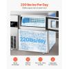 imageVEVOR Countertop Ice Maker 9 Cubes Ready in 6 Mins 26lbs in 24Hrs SelfCleaning Portable Ice Maker with Ice Scoop and Basket Ice Machine with 2 Sizes Bullet Ice for Home Kitchen Office Bar Party220lbs
