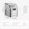 imageVEVOR Countertop Ice Maker 9 Cubes Ready in 6 Mins 26lbs in 24Hrs SelfCleaning Portable Ice Maker with Ice Scoop and Basket Ice Machine with 2 Sizes Bullet Ice for Home Kitchen Office Bar Party45lbs
