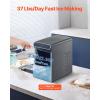 imageVEVOR Countertop Ice Maker 9 Cubes Ready in 6 Mins 26lbs in 24Hrs SelfCleaning Portable Ice Maker with Ice Scoop and Basket Ice Machine with 2 Sizes Bullet Ice for Home Kitchen Office Bar Party37lbsauto refill