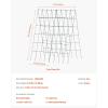 imageVEVOR Cucumber Trellis for Climbing Plants39quot H x 32quot W Foldable Cucumber Trellis Set with Twist Ties Metal Garden Trellis for Raised Bed Outdoor Plant Grow Support for Tomato Vegetable2 Pack39 W x 32 L