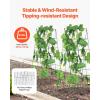 imageVEVOR Cucumber Trellis for Climbing Plants39quot H x 32quot W Foldable Cucumber Trellis Set with Twist Ties Metal Garden Trellis for Raised Bed Outdoor Plant Grow Support for Tomato Vegetable2 Pack39 W x 32 L